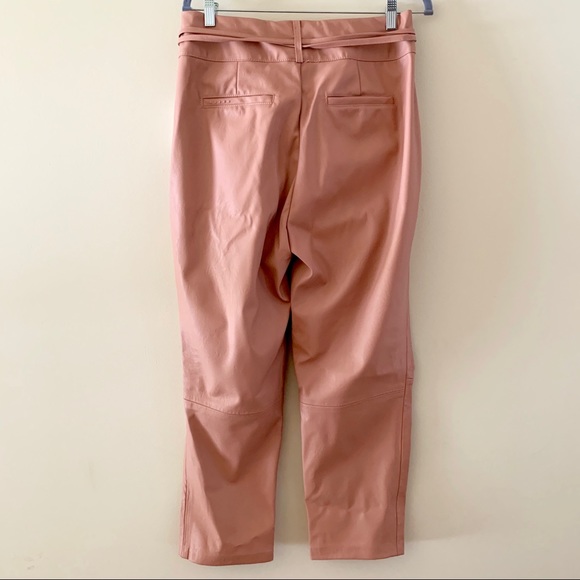Anthropologie Chelsea Tapered Faux Leather Pants - Picture 11 of 12